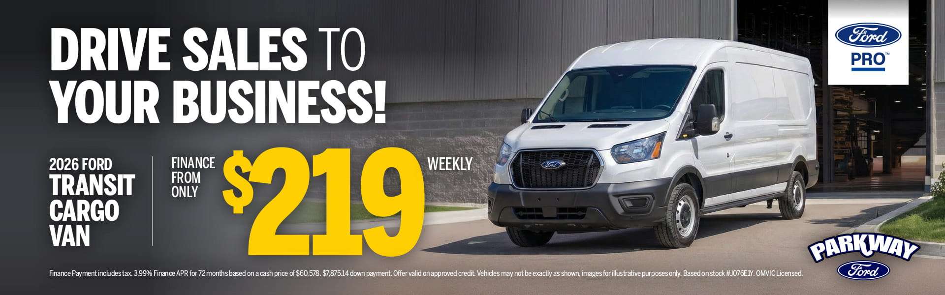 Ford Transit Cargo Finance Deals low APR 